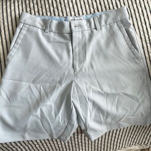 Size extra large light gray Peter Millar dress shorts.
